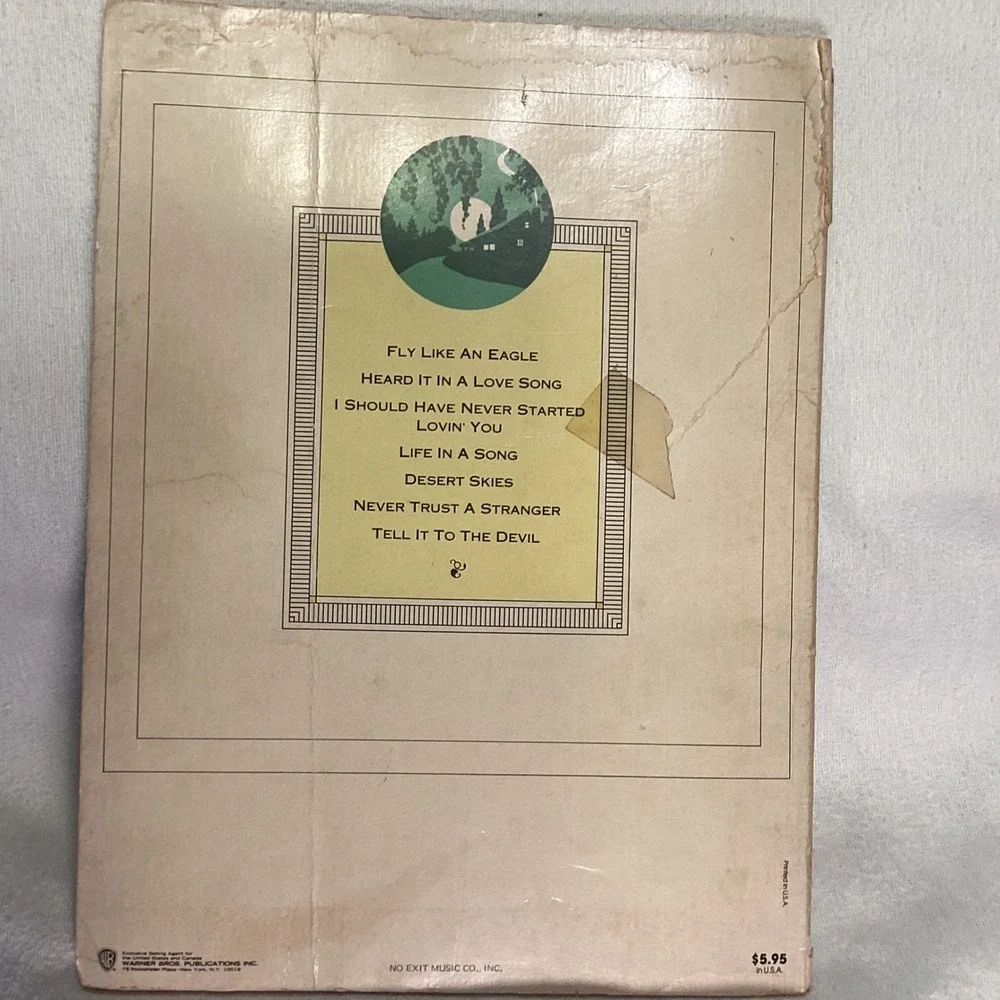 Marshall Tucker Band Carolina Dreams Sheet Music Songbook 1977 Southern Rock